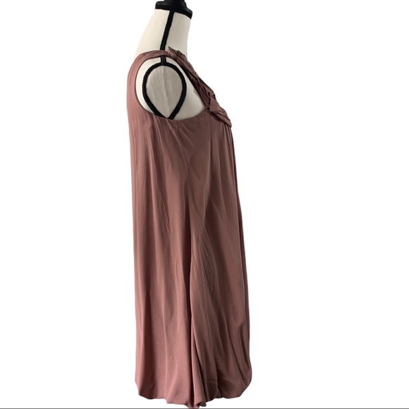 BCBGMaxAzria One Shoulder Rosette Bubble Dress 2 - Picture 3 of 10